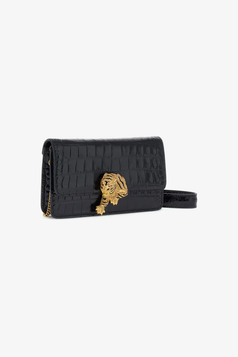 Roberto Cavalli Crocodile-Embossed Shoulder Bag | Thumbnail 4 Roberto Cavalli Crocodile-Embossed Shoulder Bag | Thumbnail 4