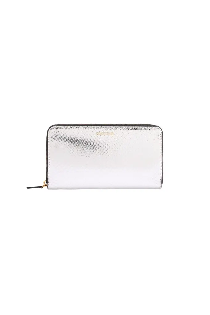 Zip-Around Wallet with Snake Print Zip-Around Wallet with Snake Print