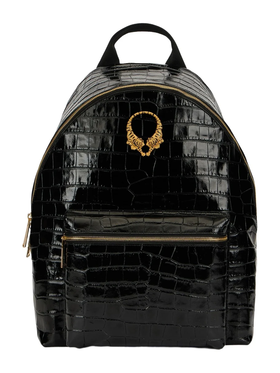 Roar Black Leather Backpack Roar Black Leather Backpack