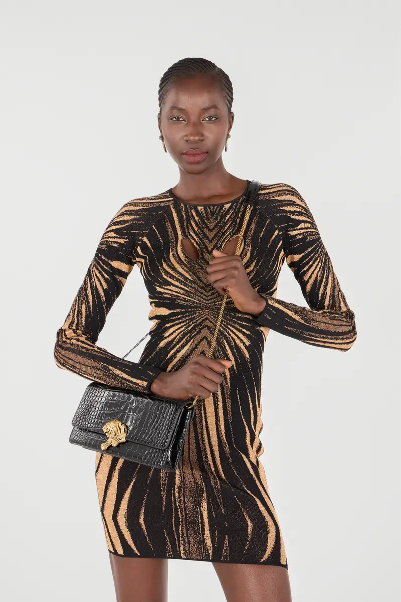 Roberto Cavalli Long Crocodile-Print Roar Pochette | Thumbnail 2 Roberto Cavalli Long Crocodile-Print Roar Pochette | Thumbnail 2