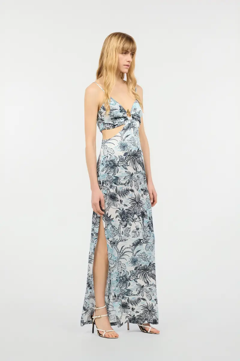 Roberto Cavalli Long Jungle-Print Dress | Thumbnail 2 Roberto Cavalli Long Jungle-Print Dress | Thumbnail 2
