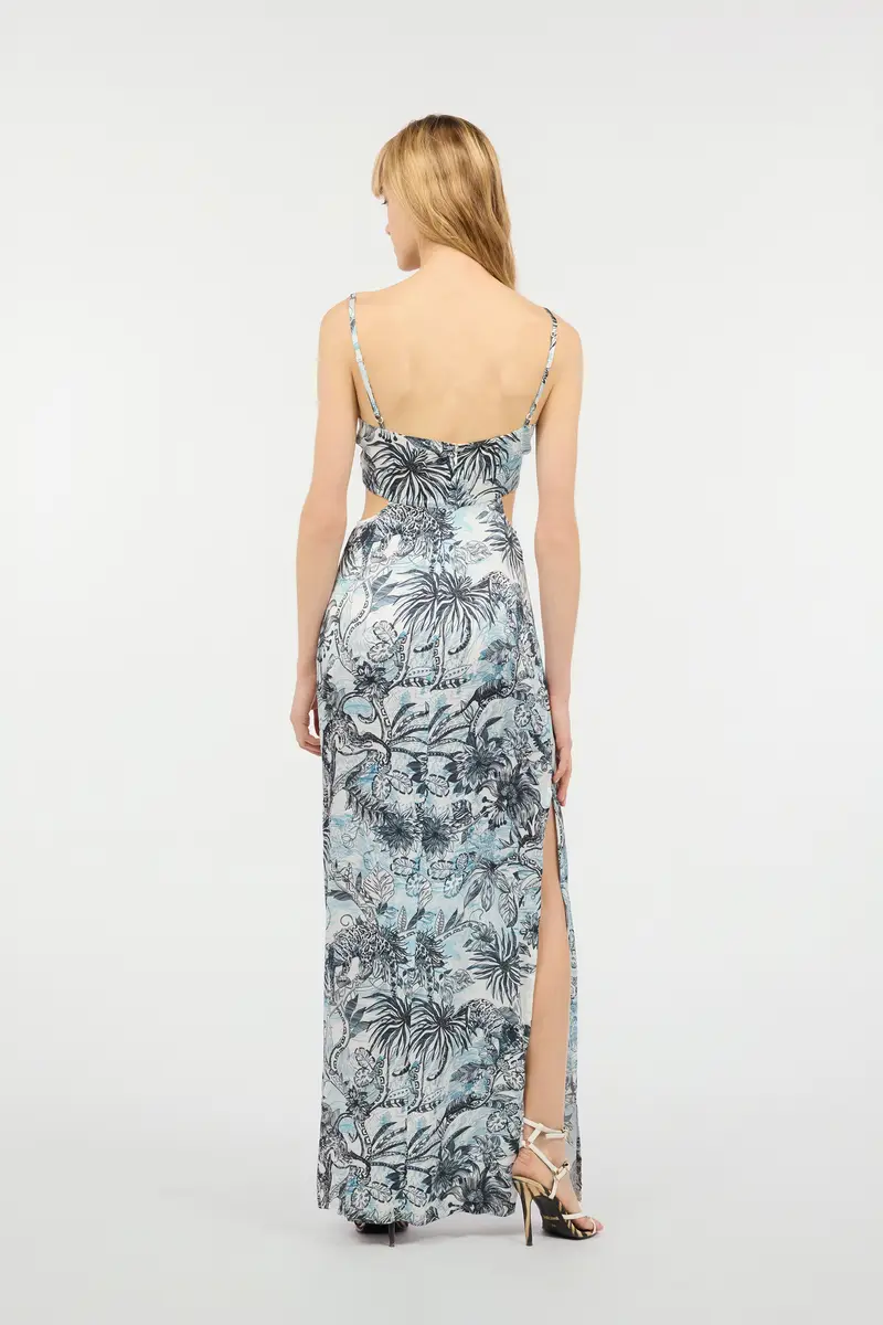 Roberto Cavalli Long Jungle-Print Dress | Thumbnail 3 Roberto Cavalli Long Jungle-Print Dress | Thumbnail 3