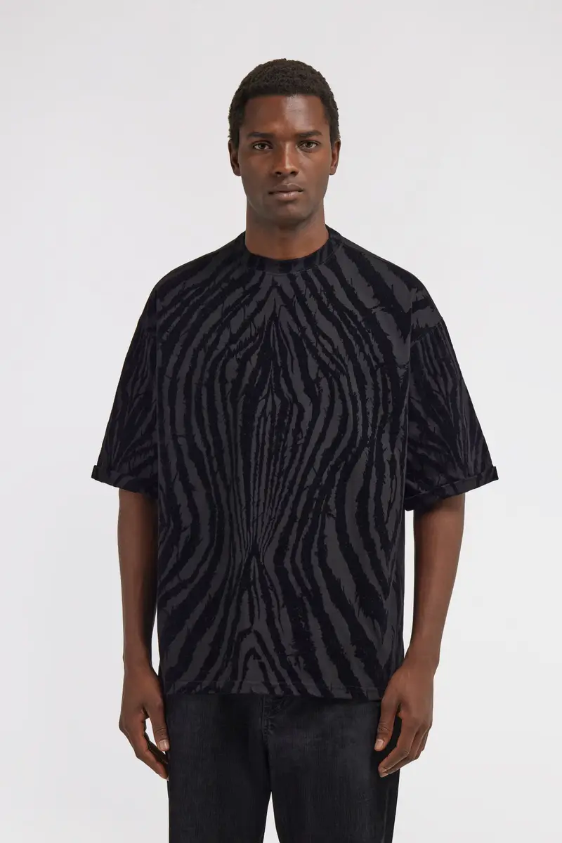 Roberto Cavalli Freedom Print T-Shirt | Thumbnail 2 Roberto Cavalli Freedom Print T-Shirt | Thumbnail 2