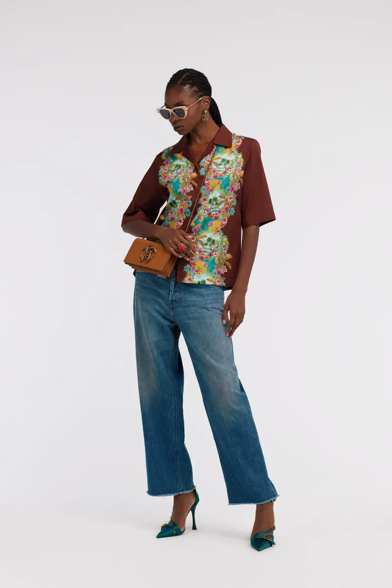 Roberto Cavalli Hawaii Print Short Sleeve Shirt | Thumbnail 5 Roberto Cavalli Hawaii Print Short Sleeve Shirt | Thumbnail 5