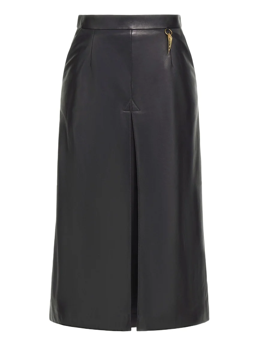 Leather midi skirt Leather midi skirt