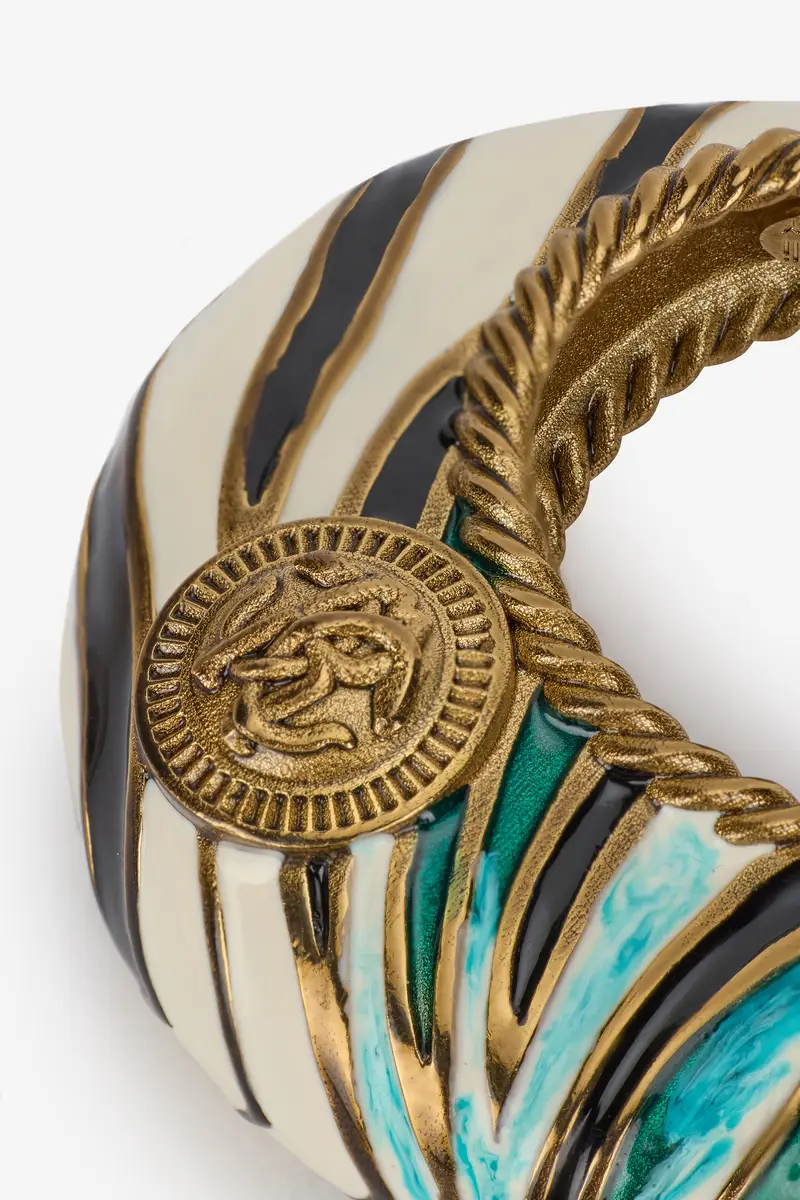Roberto Cavalli Ray of Sea Print Hoop Earrings | Thumbnail 4 Roberto Cavalli Ray of Sea Print Hoop Earrings | Thumbnail 4