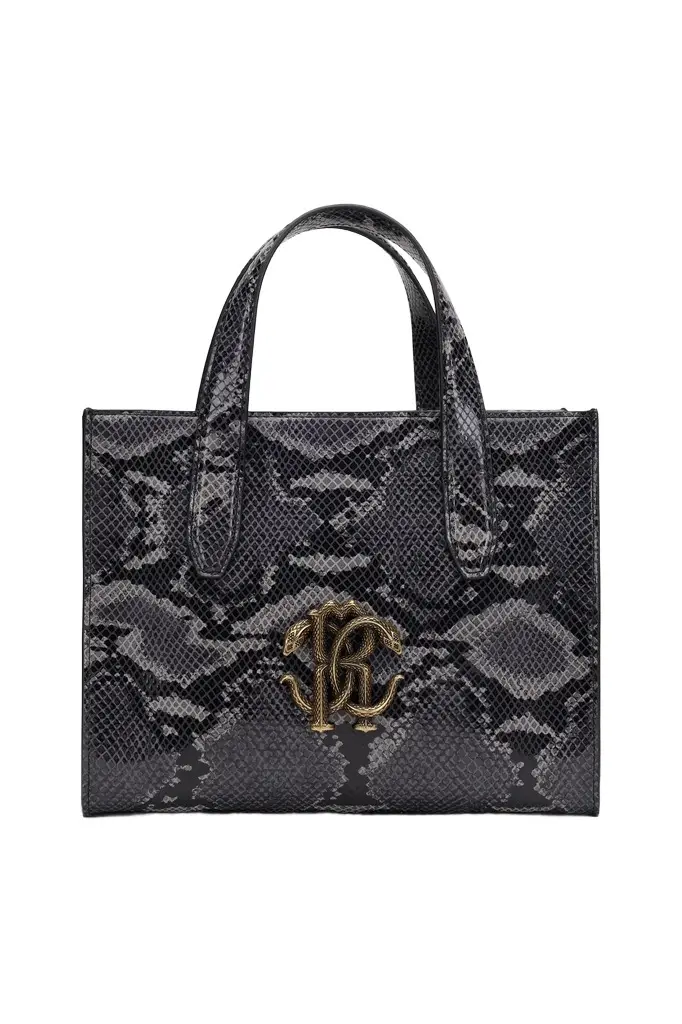 Snake Print Shopping Bag