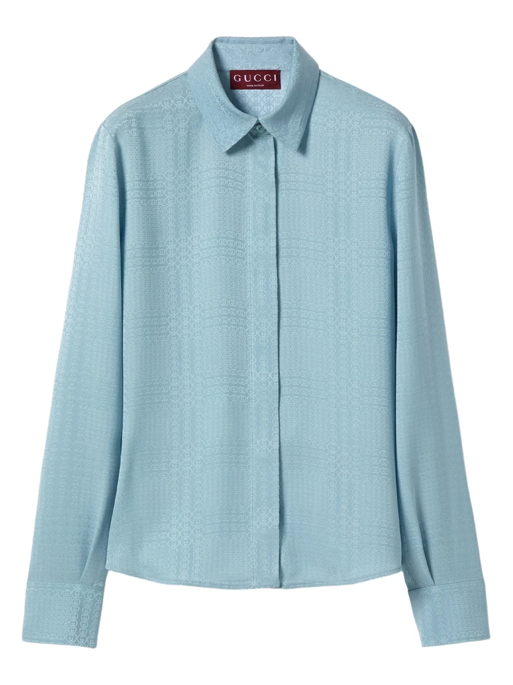 Gucci Interlocking G Silk Jacquard Shirt