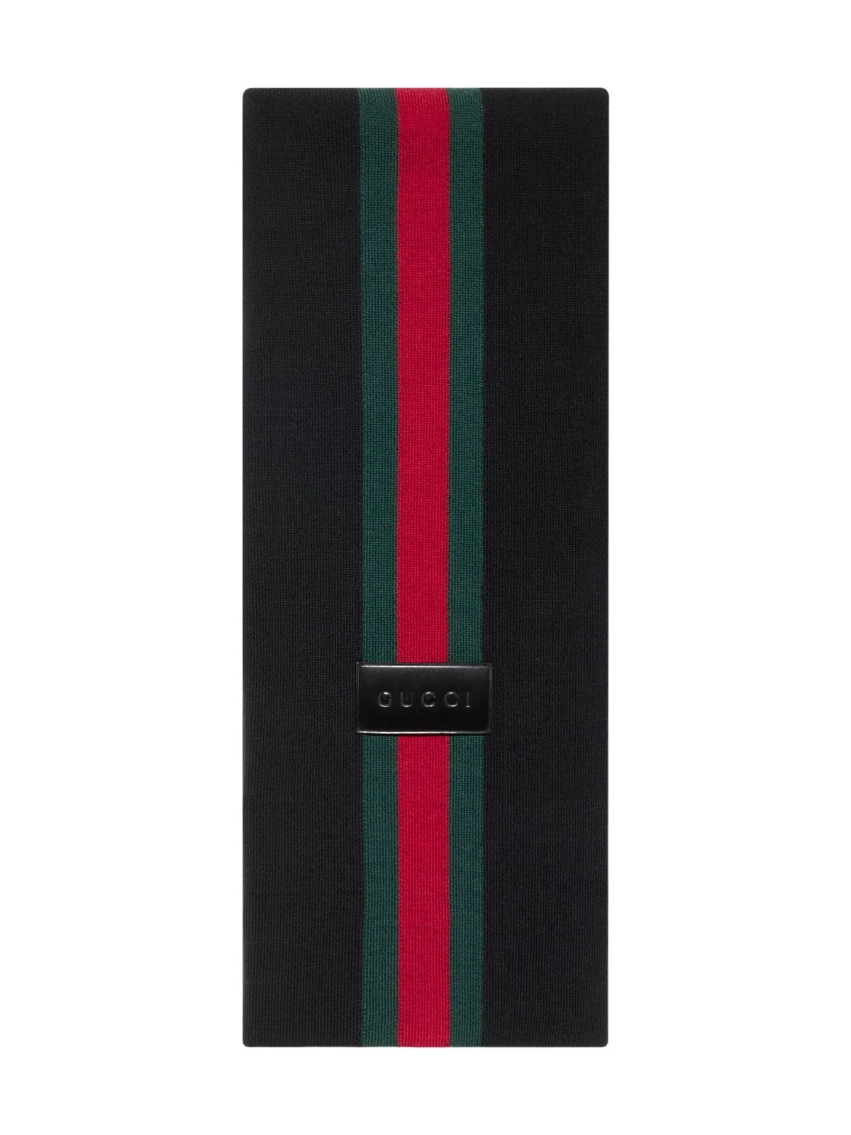 Gucci Striped Wool Cashmere Jacquard Scarf