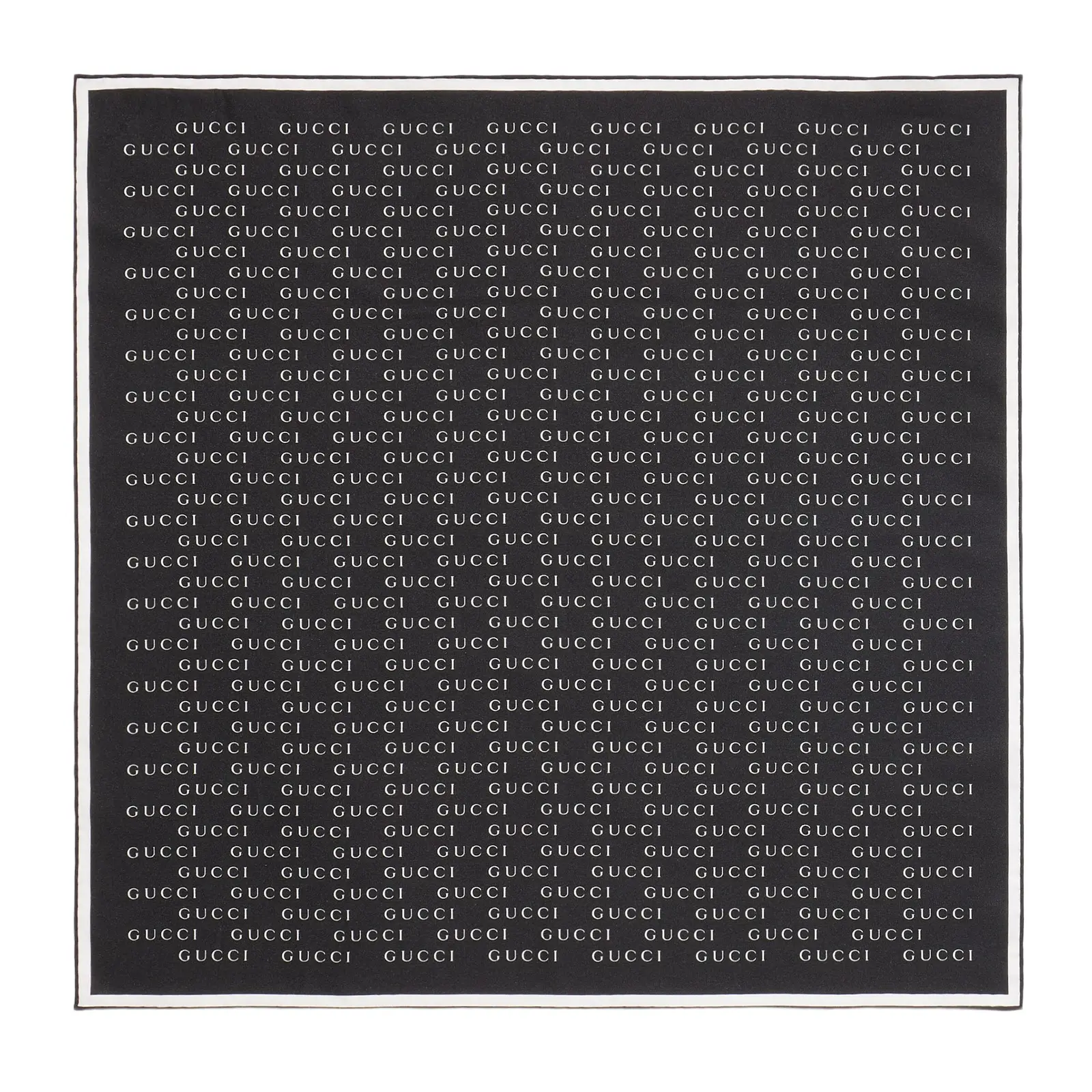 Gucci Printed Cotton Silk Pocket Square