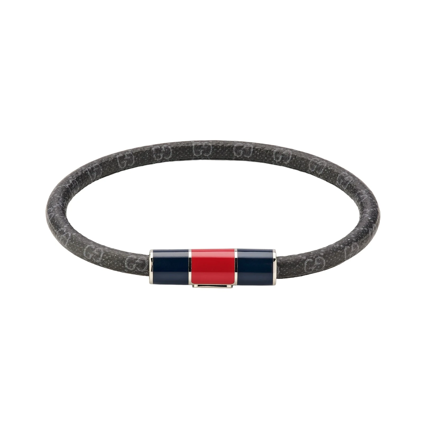 Gucci Bracelet With Enamel Web Tag