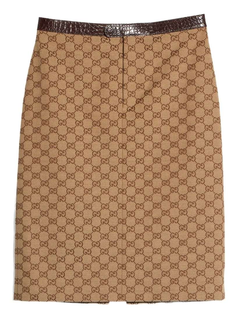 Gucci GG Cotton Canvas Skirt