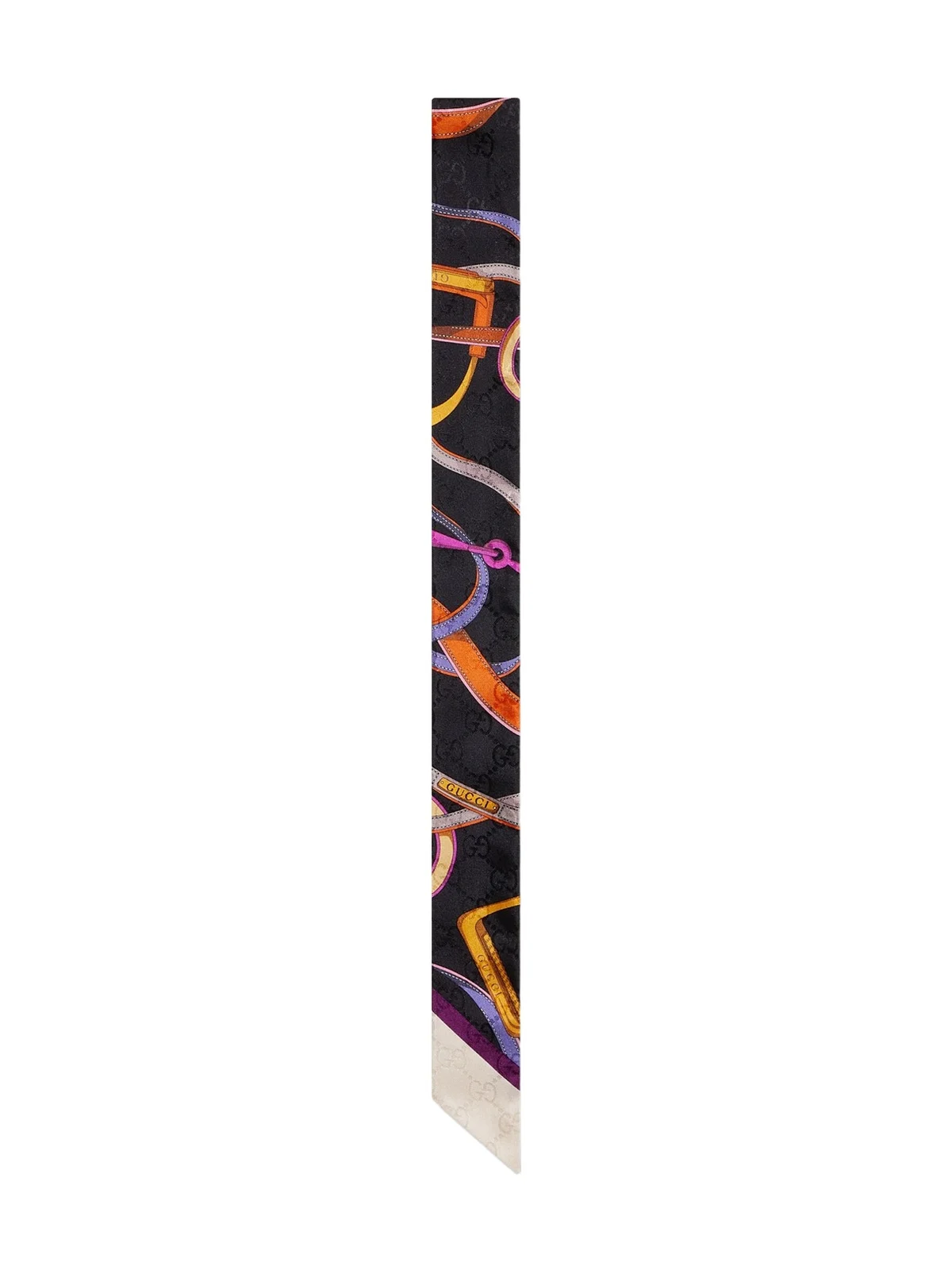 Gucci Printed GG Silk Jacquard Ribbon