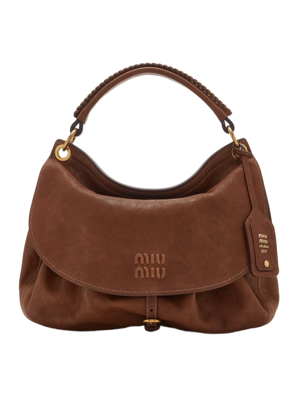 Miu Miu Rendez-Vous Leather Shoulder Bag