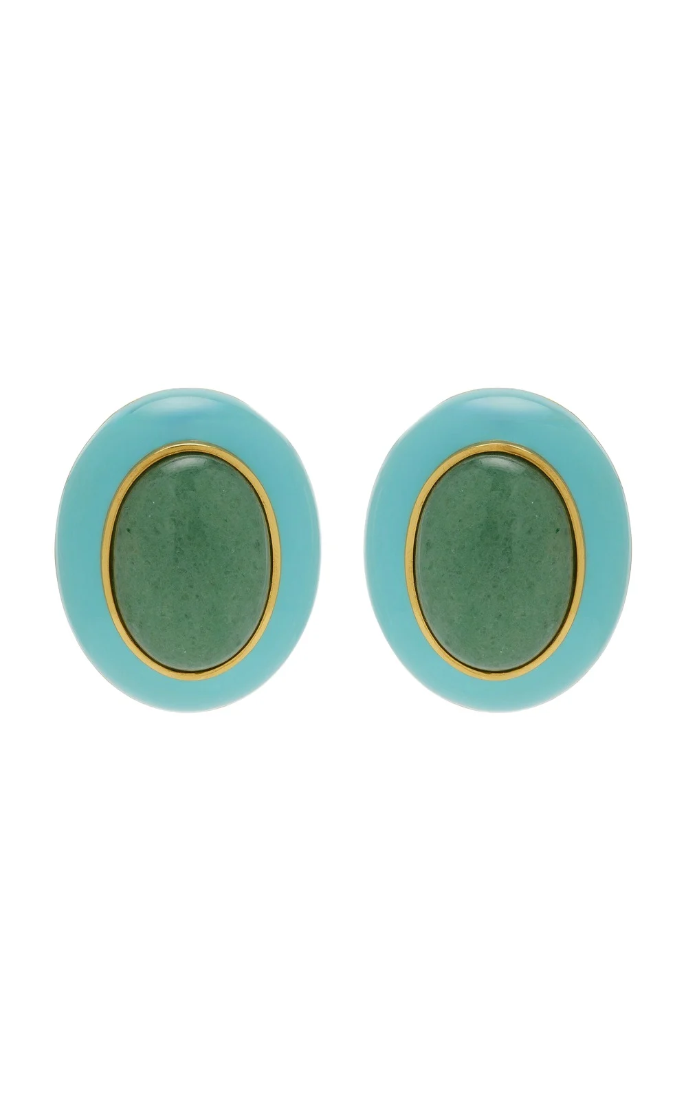 VALÉRE Vicky Poolside 22K Gold-Plated Brass Earrings