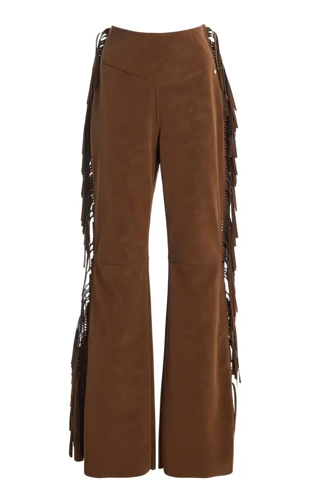 Goldbergh Rumi Fringed Faux Suede Ski Pants