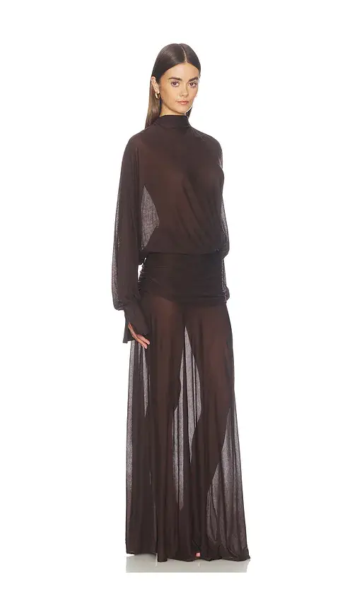 SEROYA Swan Maxi Dress | Thumbnail 2