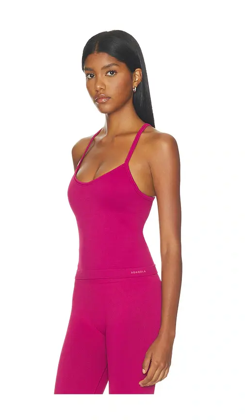 Adanola Classic Seamless Cross Back Tank Top | Thumbnail 2 Adanola Classic Seamless Cross Back Tank Top | Thumbnail 2