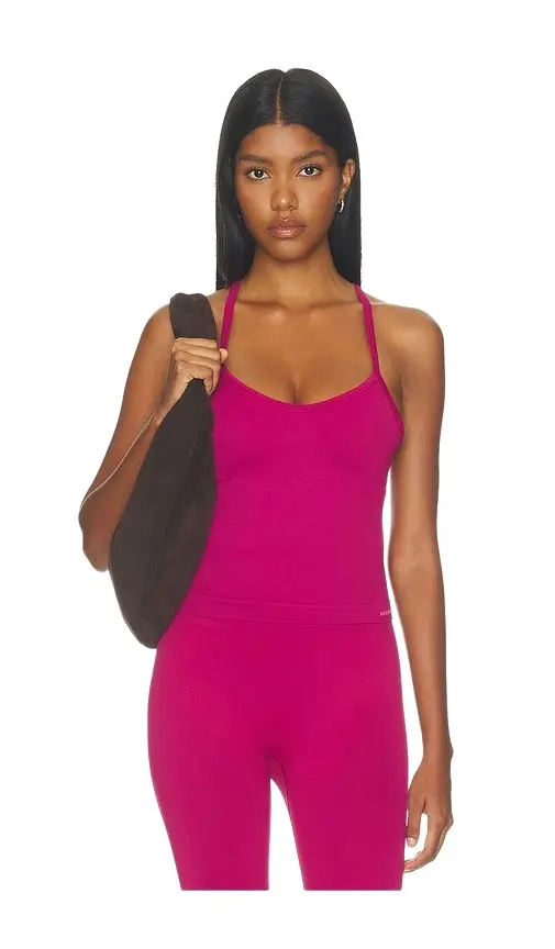 Adanola Classic Seamless Cross Back Tank Top