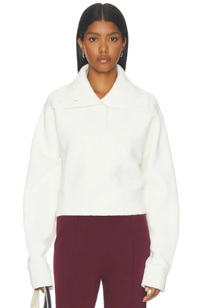 Volume Sleeve Knit Henley Pullover Volume Sleeve Knit Henley Pullover
