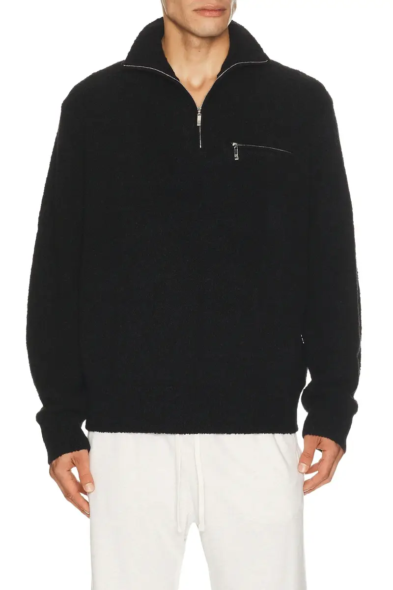 PAIGE Donover Quarter Zip Sweater