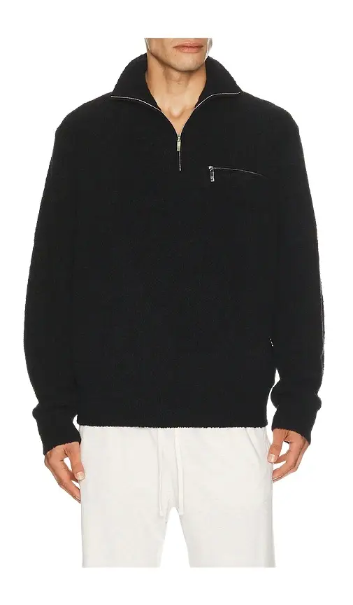 PAIGE Donover Quarter Zip Sweater