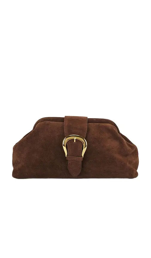 B-Low The Belt Estelle Buckle Suede Clutch