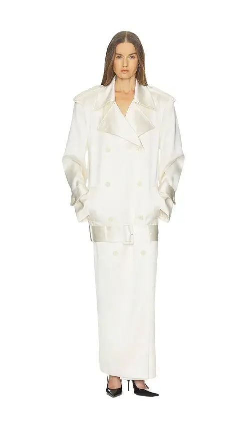 Trench Coat With Low Belt Trench Coat With Low Belt