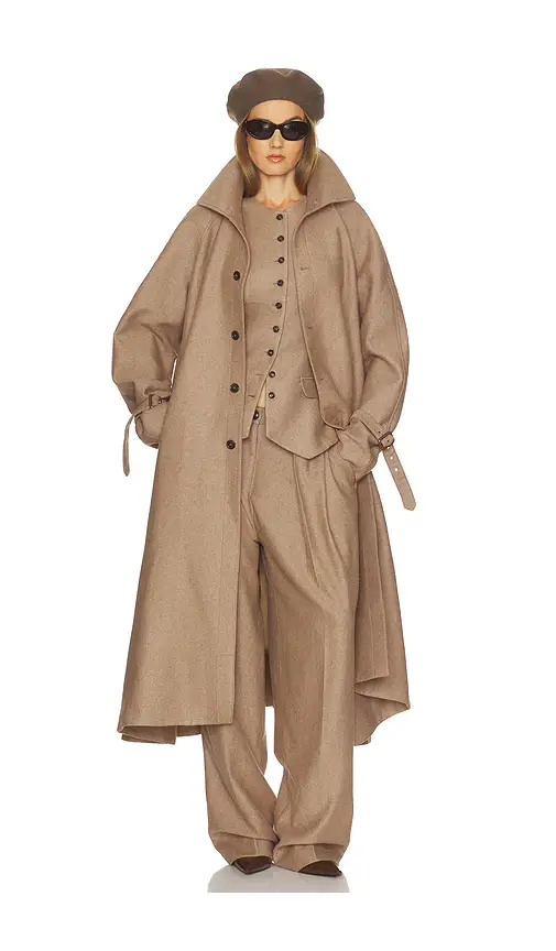 Helsa Italian Herringbone Trench Coat | Thumbnail 2 Helsa Italian Herringbone Trench Coat | Thumbnail 2