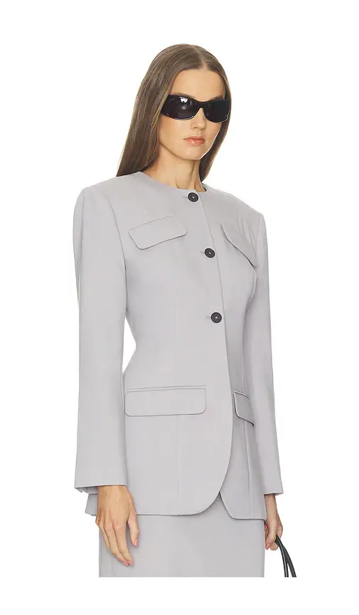 Helsa Wool Blend Suiting Jacket With Bows | Thumbnail 2 Helsa Wool Blend Suiting Jacket With Bows | Thumbnail 2