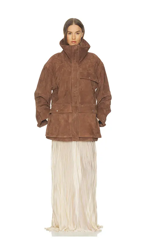 Helsa Suede Oversized Utility Jacket | Thumbnail 2 Helsa Suede Oversized Utility Jacket | Thumbnail 2