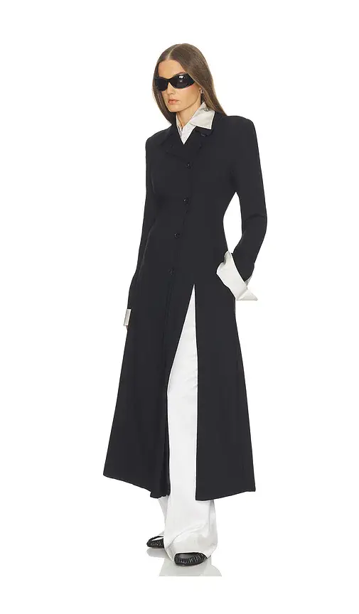 Helsa Wool Blend Asymmetrical Suiting Jacket With Slits | Thumbnail 2 Helsa Wool Blend Asymmetrical Suiting Jacket With Slits | Thumbnail 2