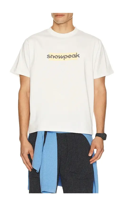 Snow Peak Sp Reflective Typography T-Shirt