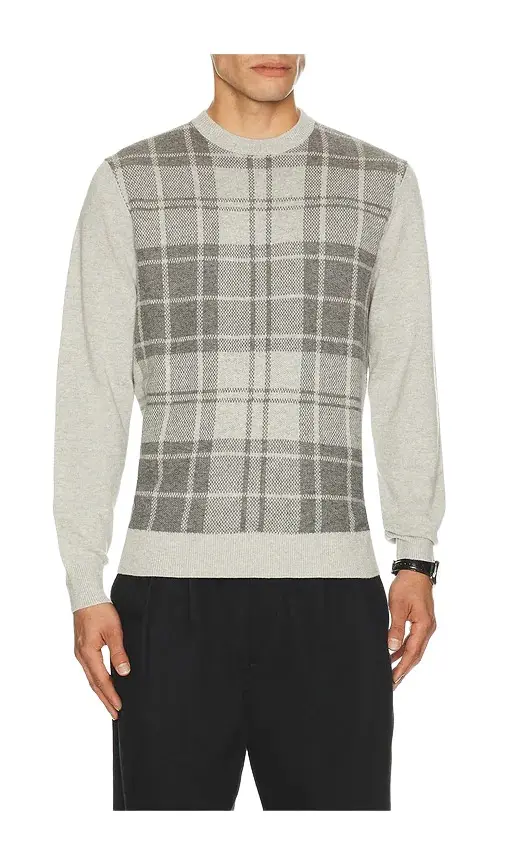 Barbour Mineral Tartan Crew Sweater