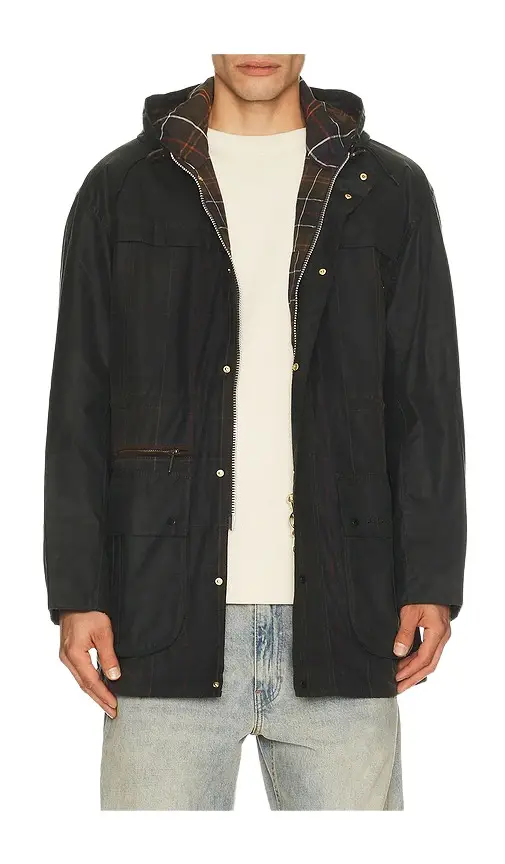 Barbour Icons Tartan Durham Wax Jacket