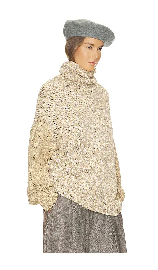 Helsa Carrmen Marled Knit Funnel Neck | Thumbnail 2