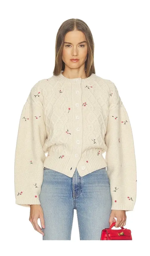 Jeanette Embroidered Merino Cardigan Jeanette Embroidered Merino Cardigan