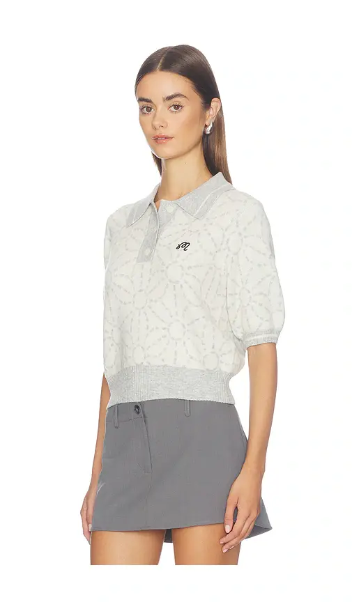 Malbon Mikayla Sashiko Polo Shirt | Thumbnail 2 Malbon Mikayla Sashiko Polo Shirt | Thumbnail 2