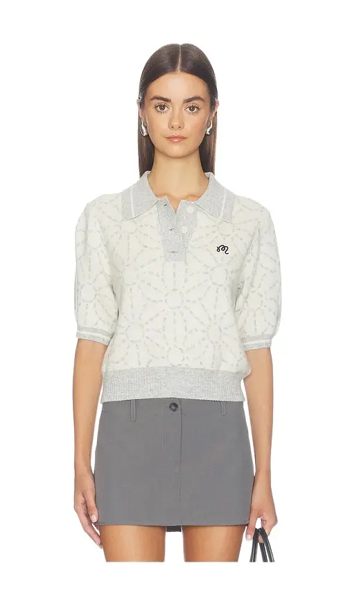 Mikayla Sashiko Polo Shirt Mikayla Sashiko Polo Shirt