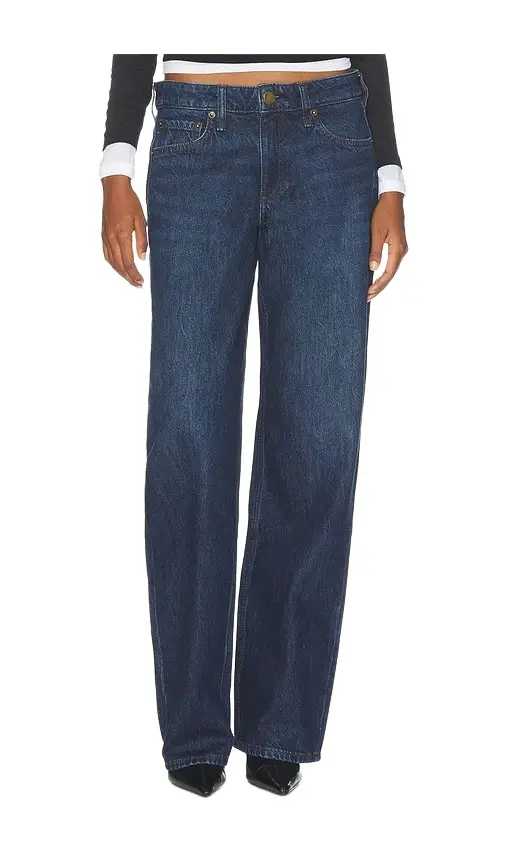 Cam Low Rise Full Length Straight Jeans