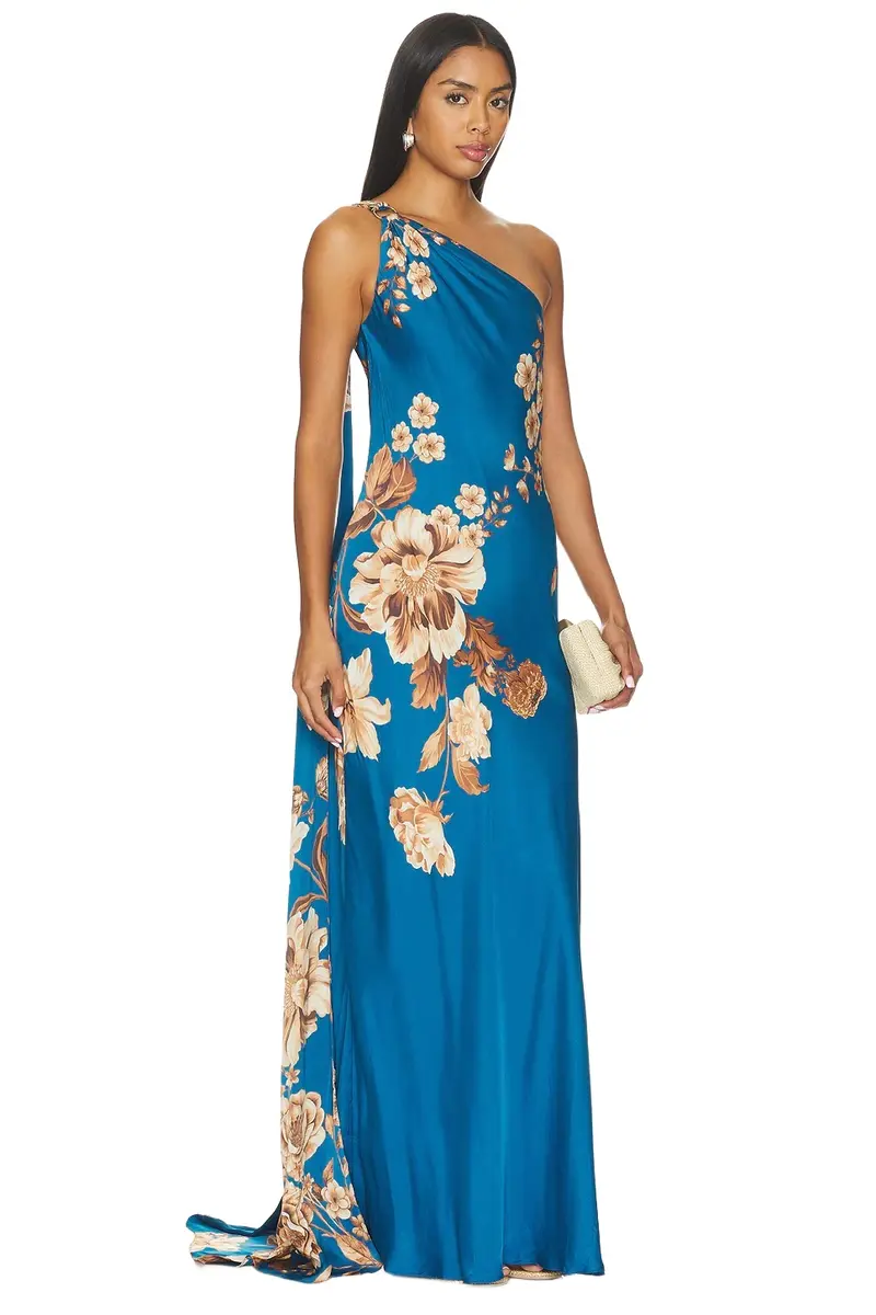 One Shoulder Sash Dress One Shoulder Sash Dress