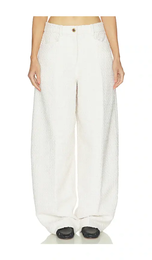 Helsa Tweed Barrel Pant | Thumbnail 2