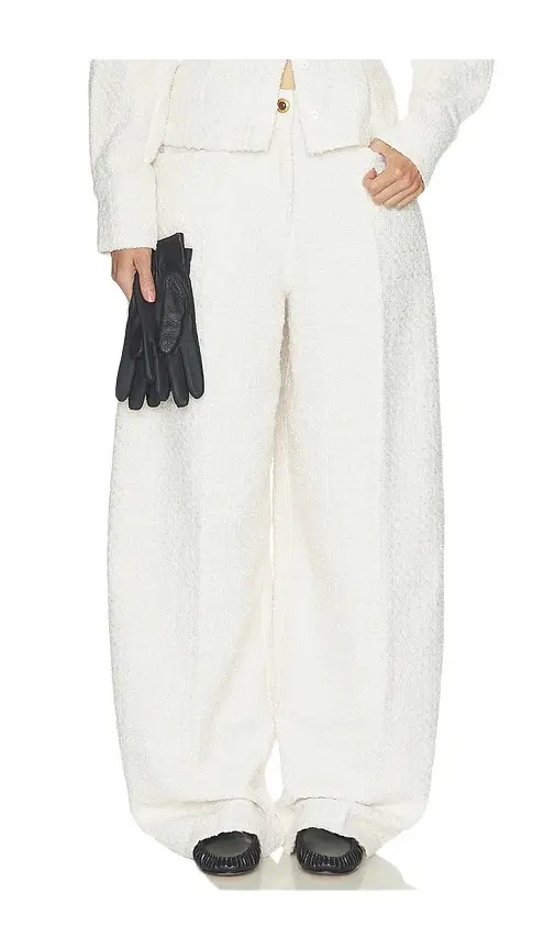 Tweed Barrel Pant