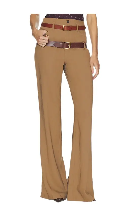 Wool Blend Double Loop Trousers Wool Blend Double Loop Trousers