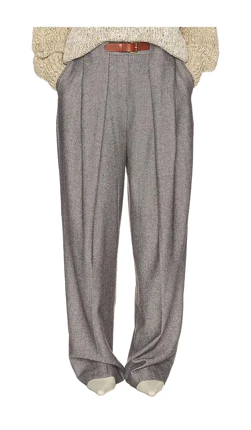 Italian Herringbone Tomboy Trouser Italian Herringbone Tomboy Trouser