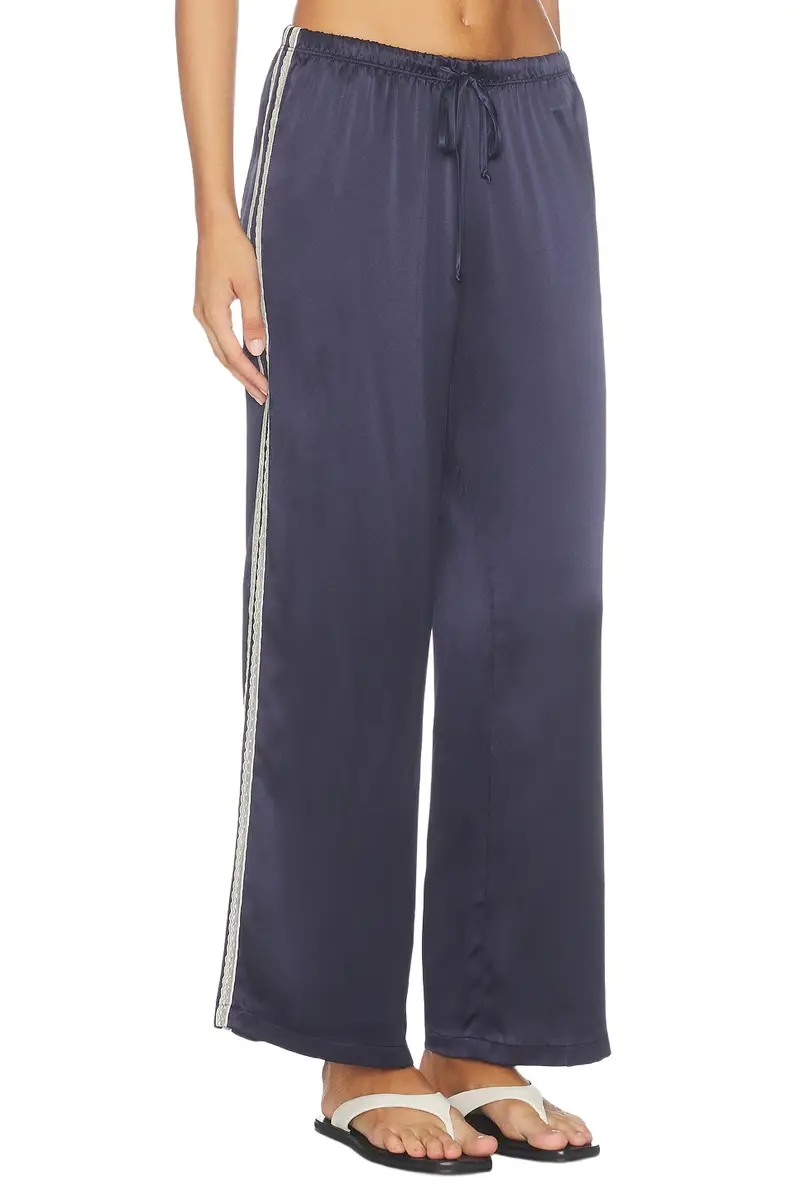 The Silk Lace Stripe Crop Pant The Silk Lace Stripe Crop Pant