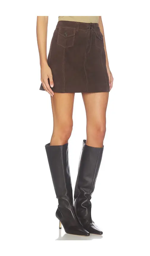 PAIGE Janelle Suede Skirt | Thumbnail 2 PAIGE Janelle Suede Skirt | Thumbnail 2