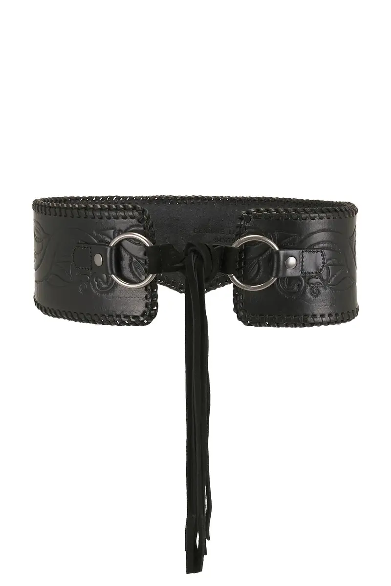 X Stetson The Tooled Corset Belt X Stetson The Tooled Corset Belt