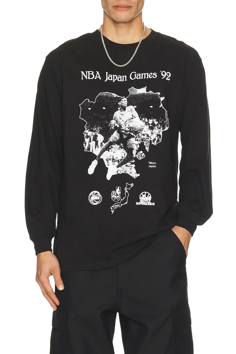 Full Court Press NBA Japan Games '92 Long Sleeve Tee