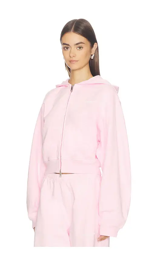 Alexander Wang Zip-up Hoodie with Logo Print | Thumbnail 2